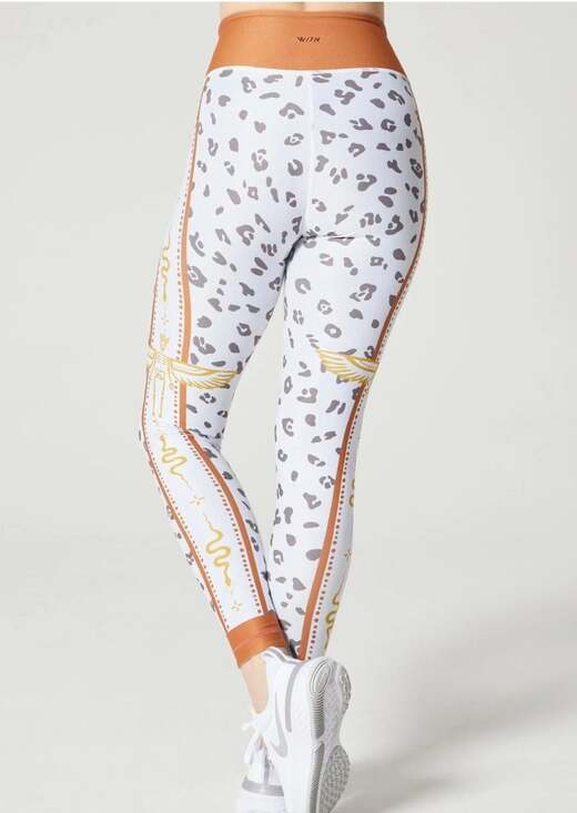 Wear It To Heart Reversible Bluestone High Waist Leggings, Sz L - Picture 3 of 13